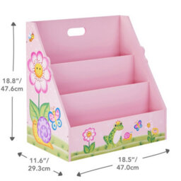 Fantasy Fields By Teamson Kids  Magic Garden Kids Bookshelf Bookcase Book And Toy Organiser Storage Td-13142A - thumbnail 3