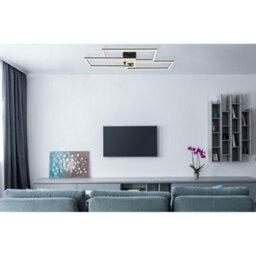 Luminosa Lighting Luminosa Tiny Integrated Led Semi Flush Ceiling Light Matt Black 3X Led Dimmable 2700-6000K Remote Control Tuya Smart - thumbnail 7