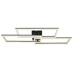 Luminosa Lighting Luminosa Tiny Integrated Led Semi Flush Ceiling Light Matt Black 3X Led Dimmable 2700-6000K Remote Control Tuya Smart - thumbnail 3