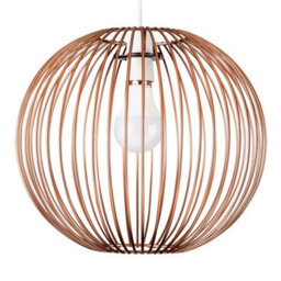 Valuelights Faraday Copper Ceiling Pendant Shade And B22 Gls Led 6W Warm White 3000K Bulb - thumbnail 1