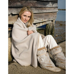 Result Plain Warm Outdoor Fleece Blanket (330Gsm) Natural (One Size) - thumbnail 2