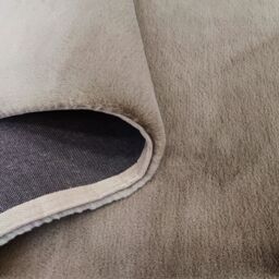 Luxury Faux Fur Taupe Fur Effect Medium Rug, (L)170Cm X (W)120Cm - thumbnail 2
