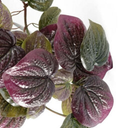 Leaf 35Cm Artificial Trailing Purple Potted Pothos Plant Realistic - thumbnail 6