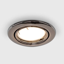Valuelights Downlight Tiltable Fire Rated Black Chrome Ceiling Light Fitting Single Pack - thumbnail 4