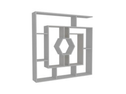 Decorotika Karlin 4-Tier Bookcase White & Anthracite - thumbnail 3