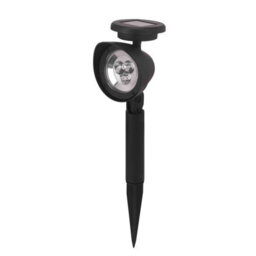 4 X Solar Powered Spotlights - 5 Lumen Bright Outdoor Garden Stake Lights With 3 White Led's Per Light - Each H36.5 X W9 X D15Cm - thumbnail 2