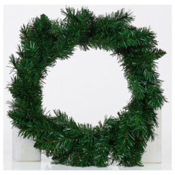 Urbn-Living Urbnliving 3 Pcs Christmas Decoration Set 2 Christmas Trees Green 1 Wreath With Led Light Up Bulb - thumbnail 6