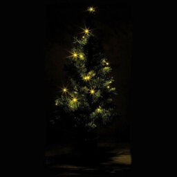 Urbn-Living Urbnliving 3 Pcs Christmas Decoration Set 2 Christmas Trees Green 1 Wreath With Led Light Up Bulb - thumbnail 2