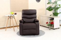More4Homes Ashby Leather Recliner Armchair Sofa Home Lounge Chair Reclining Brown - thumbnail 6