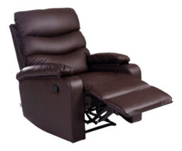 More4Homes Ashby Leather Recliner Armchair Sofa Home Lounge Chair Reclining Brown - thumbnail 4