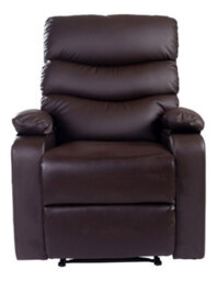 More4Homes Ashby Leather Recliner Armchair Sofa Home Lounge Chair Reclining Brown - thumbnail 3