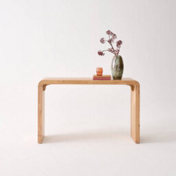 Sweeek - Exotic Acacia Wood Console Natural 120X30X75 Cm - Dana - thumbnail 4