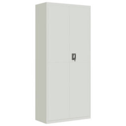 Berkfield File Cabinet Light Grey 90X40X200 Cm Steel - thumbnail 2