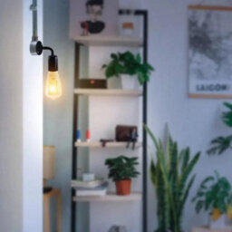 Ledsone Rose Gold Metal Wall Light E27 Industrial Lamp For Restaurant Bar Hallway With Bulb - thumbnail 3