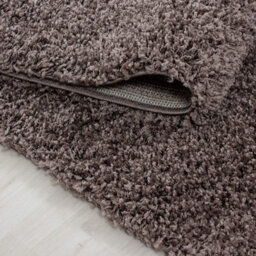 Prime Plus Extra Thick Heavy 5Cm Pile Soft Shaggy Rugs Modern Area Rugs Bedroom Hall Rugs (Taupe, 60 X 110Cm) - thumbnail 2