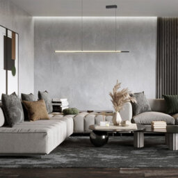 Luminosa Lighting Luminosa Maytoni Halo Modern 2 Light Integrated Led Pendant Ceiling Light Black 4000K - thumbnail 2