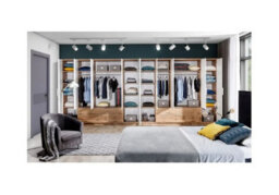 Arte Vienna 255 Wardrobe In Oak Wotan & White - Spacious Contemporary Storage With Hinged Doors - thumbnail 4