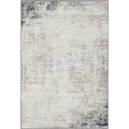 Livabliss Roma-Abstract Grey Blue Brown Modern Marble Living Dining Bedroom Rug 60 X 90 Cm Easy Care, Non Shedding - thumbnail 1