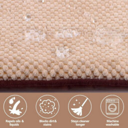 Pawise Dog Cat Bed Mat Teflon Soft Puppy Cushion Waterproof Washable Medium - thumbnail 2
