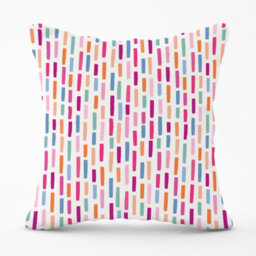 Warren Reed Designer Vertical Abstract Brush Pattern Outdoor Cushion 45Cm X 45Cm - thumbnail 1