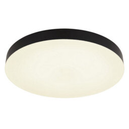 Luminosa Lighting Luminosa Matthew 40Cm Round Flush Ceiling Light Matt Black Led 3000-6500K - thumbnail 1