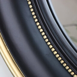 Melody Maison Round Black & Gold Wall Mirror 90Cm X 90Cm - thumbnail 5