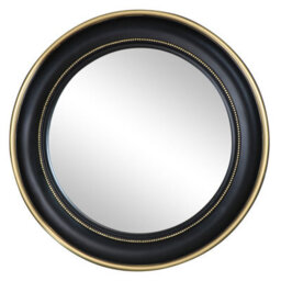 Melody Maison Round Black & Gold Wall Mirror 90Cm X 90Cm - thumbnail 6