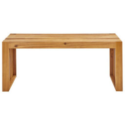 Wyld And Coco Acacia Living 2-Seater Garden Dining Bench - Modern Rustic Brown, W105 X D35 X H43Cm - thumbnail 1