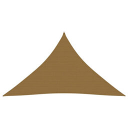 Berkfield Sunshade Sail 160 G/m2 Taupe 2.5X2.5X3.5 M Hdpe - thumbnail 1