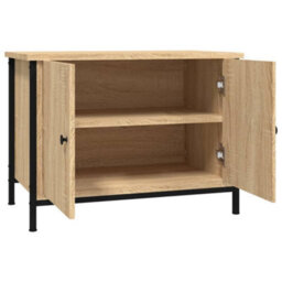 Walplus Tv Cabinet With Doors Sonoma Oak 60X35X45 Cm Engineered Wood - thumbnail 6