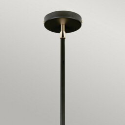 Luminosa Lighting Luminosa Balance Cylindrical Pendant Ceiling Light, Black, Polished Nickel - thumbnail 2