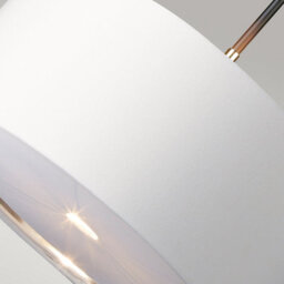 Luminosa Lighting Luminosa Balance Cylindrical Pendant Ceiling Light, Black, Polished Nickel - thumbnail 3