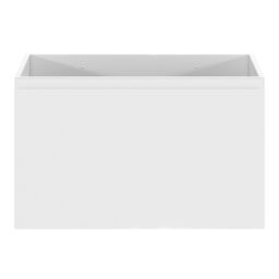 GoodHome Levanna Matt White Single Wall-Mounted Bathroom Cabinet (H) 480mm (W) 800mm - thumbnail 2