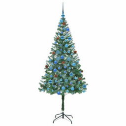 Vidaxl Artificial Christmas Tree With Stand Green 180 Cm Pvc And Steel - thumbnail 4