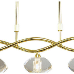 Luminosa Lighting Luminosa Alfa Linear Pendant 5 Light G9, Polished Brass - thumbnail 4