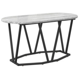 Berkfield Grey Sonoma Coffee Table - 80X40X40.5 Cm, Made From Engineered Wood And Metal - thumbnail 2