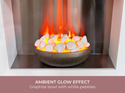 Adam Cubist Pure White Electric Fireplace Suite 36 Inch - thumbnail 3