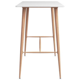 Berkfield 3 Piece Bar Set White - thumbnail 4