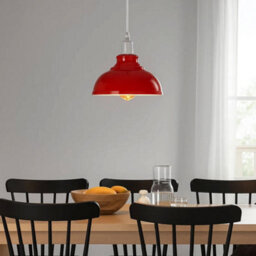 Ledsone Industrial Vintage Ceiling Hanging E27 Lamp Holder 29Cm Metal Pendant Curvy Lampshades Lights Fixtures - thumbnail 7