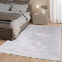 Homeart Soft Area Rugs, Anti-Slip, Machine Washable Fluffy Carpet For Living Room Bedroom Kitchen, Light Grey, 120X170 Cm - thumbnail 5
