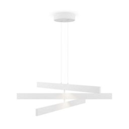 Luminosa Lighting Luminosa Maytoni Origami Modern 3 Light Integrated Led Pendant Ceiling Light White 4000K - thumbnail 3