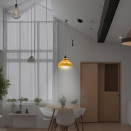 Classic Rustic Pendant Light Mini Yellow Ceiling Light For Kitchen And Dining Room - thumbnail 2
