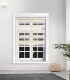 Lister Cartwright Day And Night/zebra Blinds, Premium Quality Double Roller, Vision Blinds(Linen, 90 X 165 Cm) - thumbnail 1
