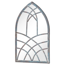 Inspirational Gifting Shillington Arched Window Mirror Screen For A Home Or Garden 40Cm - thumbnail 2