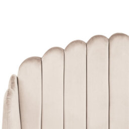 Beliani Bed Fabric Ambillou 120 X 200 Cm (Eu Small Double) Light Beige - thumbnail 7