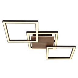 Luminosa Lighting Luminosa Kaden Integrated Led Semi Flush Ceiling Light Matt Black 3X Led 3000K - thumbnail 3