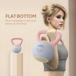 Sportnow 4Kg Kettlebell With Soft Body And Non-Slip Handle, Pink And Grey - thumbnail 6