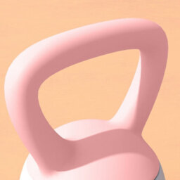 Sportnow 4Kg Kettlebell With Soft Body And Non-Slip Handle, Pink And Grey - thumbnail 9