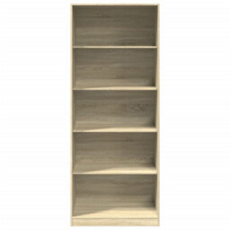 Berkfield Wardrobe Sonoma Oak 80X50X200 Cm Engineered Wood - thumbnail 4