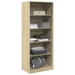 Berkfield Wardrobe Sonoma Oak 80X50X200 Cm Engineered Wood - thumbnail 3